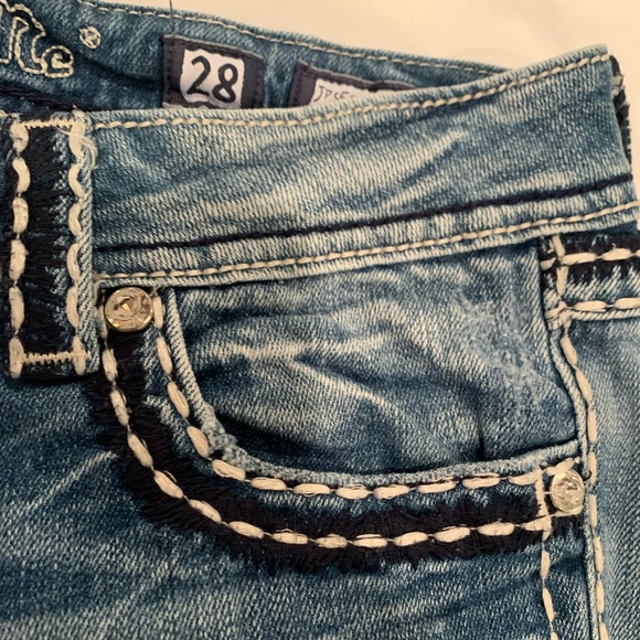 Miss ME CROPPED JEAN CAPRI womens  SIZE 28 - Picture 5 of 10